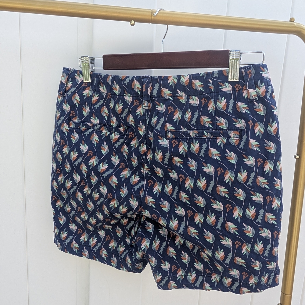 Lee Blue Leaf Print Shorts